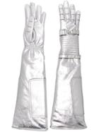 Calvin Klein 205w39nyc Quilted Gloves - Metallic