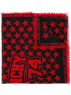 Givenchy - Star Printed Scarf - Women - Wool - One Size, Black, Wool