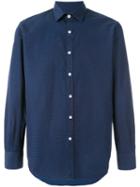 Canali - Checked Shirt - Men - Cotton - S, Blue, Cotton