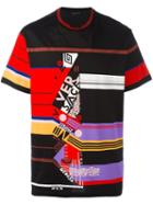 Versace Abstract Stripe T-shirt, Men's, Size: Xs, Black, Cotton