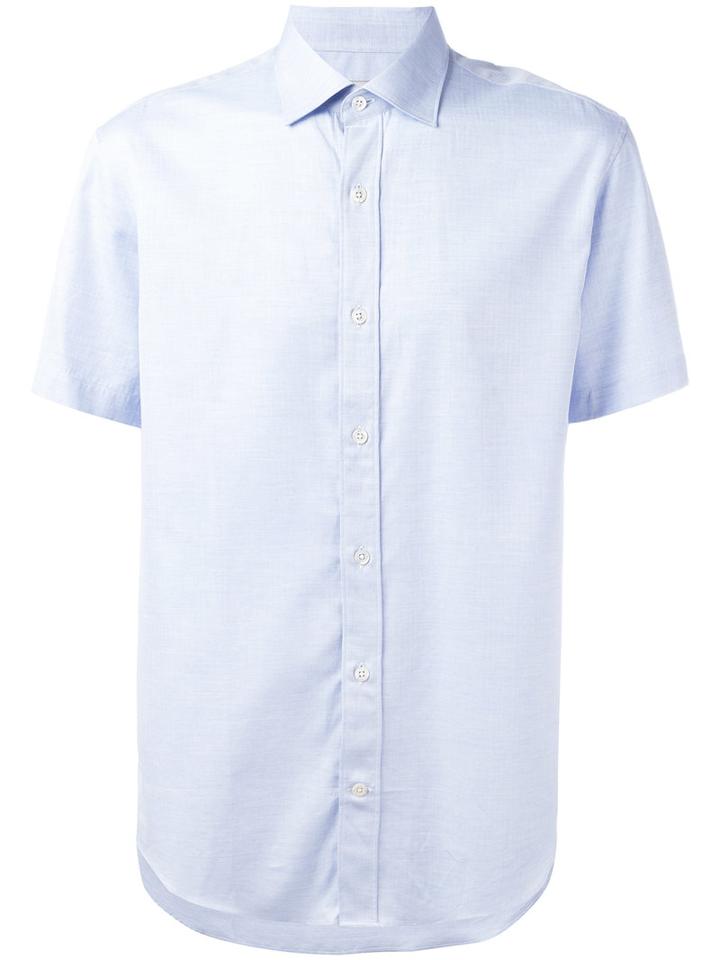 Gieves & Hawkes - Plain Shirt - Men - Cotton - Xxl, Blue, Cotton