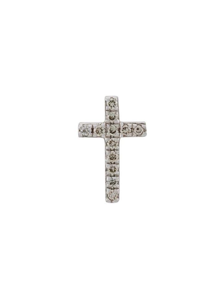 Sydney Evan Cross Stud Earring - Silver