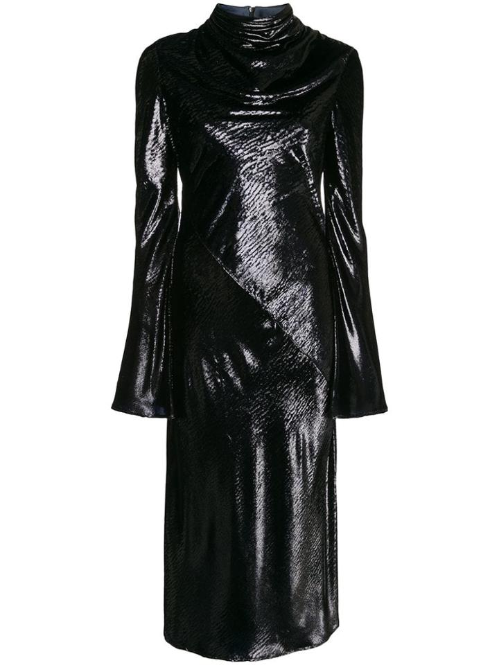 Ellery Gotham Cowl Midi Dress - Blue