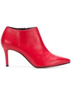 Marc Ellis Heeled Pointed Toe Boots - Red