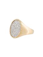 Yvonne Léon Chevaliere Tresse Signet Ring - Metallic
