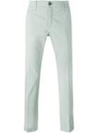 Jacob Cohen Stretch Chino Trousers, Men's, Size: 35, Green, Cotton/spandex/elastane
