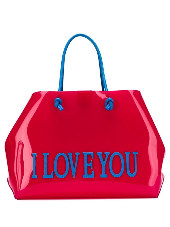 Alberta Ferretti 'i Love You' Tote Bag - Pink