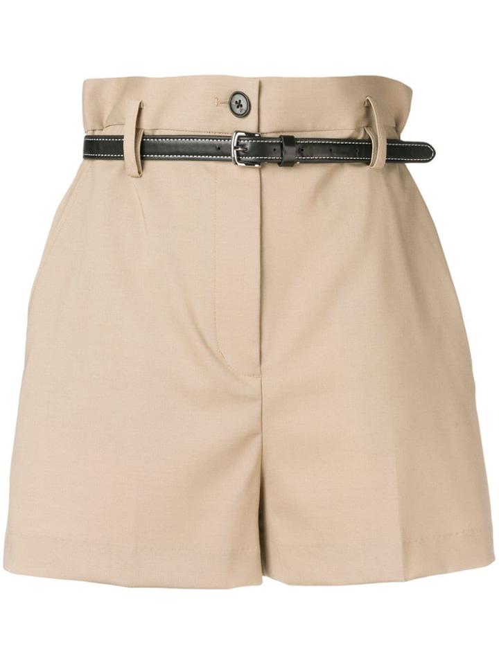 3.1 Phillip Lim High-waisted Shorts - Neutrals