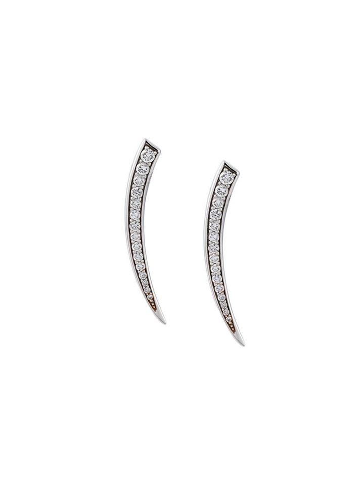 Eshvi Diamond Fang Earrings