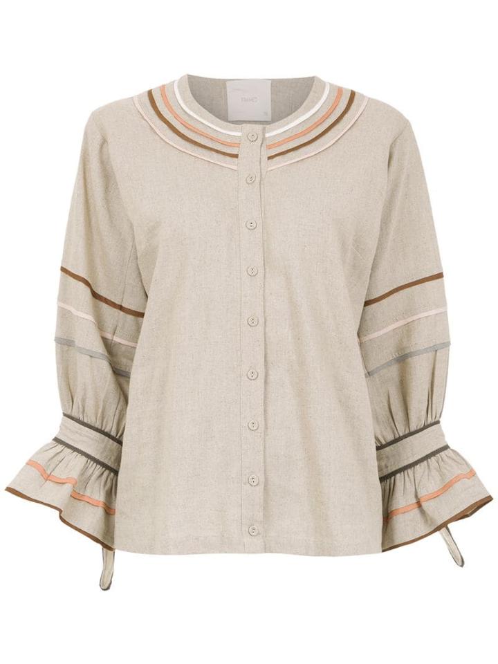 Framed Rainbow Top - Neutrals