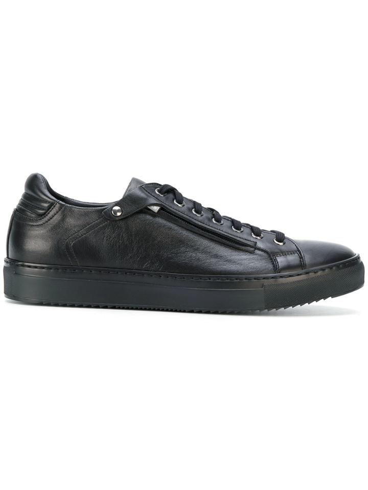 Fabi Zip Detail Sneakers - Black