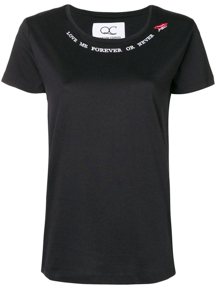 Quantum Courage Forever Or Never T-shirt - Black