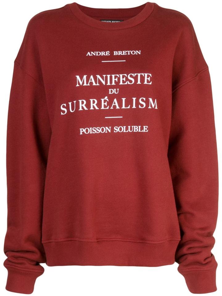 Enfants Riches Déprimés Manifeste Du Surréalisme Sweatshirt - Red
