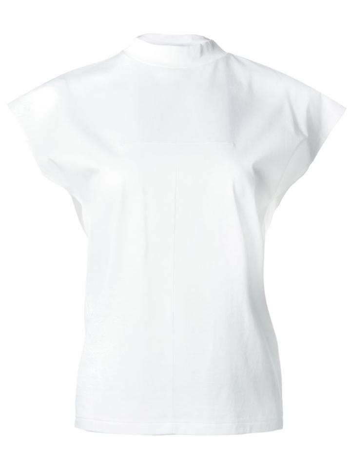 Astraet Centre Trim Detail T-shirt, Women's, White, Cotton