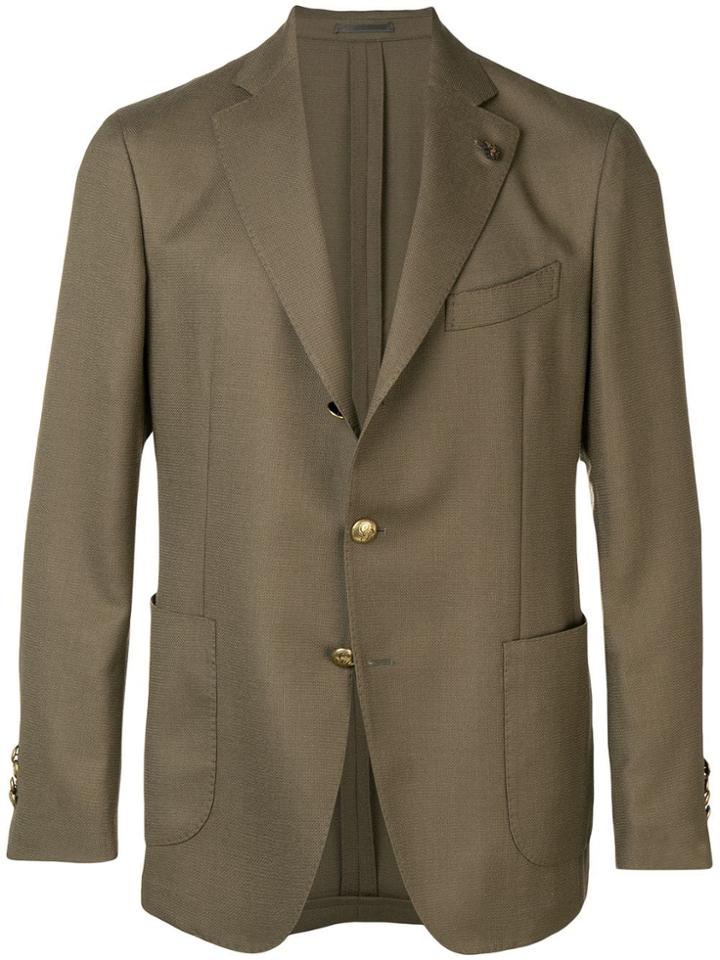 Gabriele Pasini Single Breasted Blazer - Green