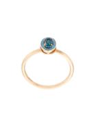 Alison Lou 14kt Yellow Gold Blue Topaz Ring