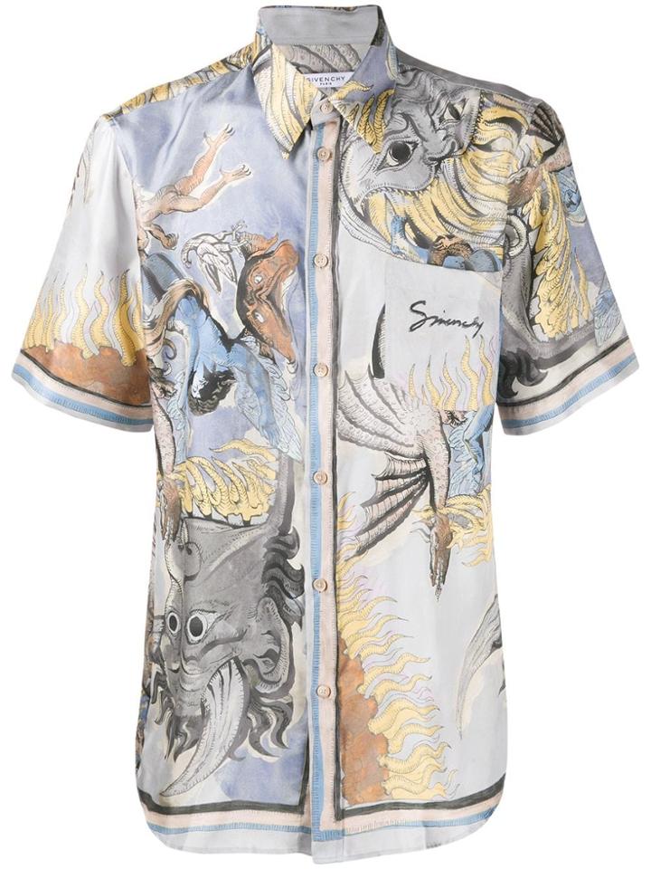 Givenchy Dragon Print Shirt - Grey