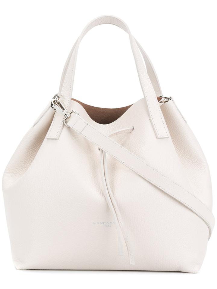 Lancaster Logo Stamp Tote - Nude & Neutrals