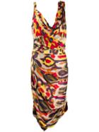 Vivienne Westwood Pre-owned Draped Printed Dress - Red