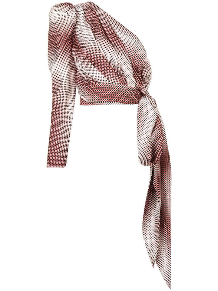 Alexandre Vauthier Polka-dot Blouse - Red