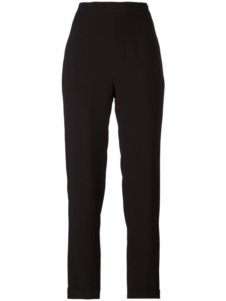 Balmain High Waist Trousers - Black