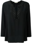 Vanessa Bruno Eyelet Trim Blouse - Black