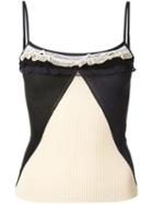 Chanel Pre-owned Patchwork Knitted Camisole - Black