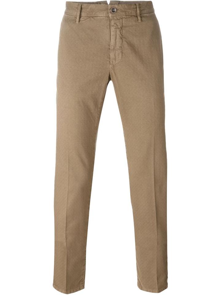 Incotex Slim Chino Trousers, Men's, Size: 31, Nude/neutrals, Cotton/spandex/elastane