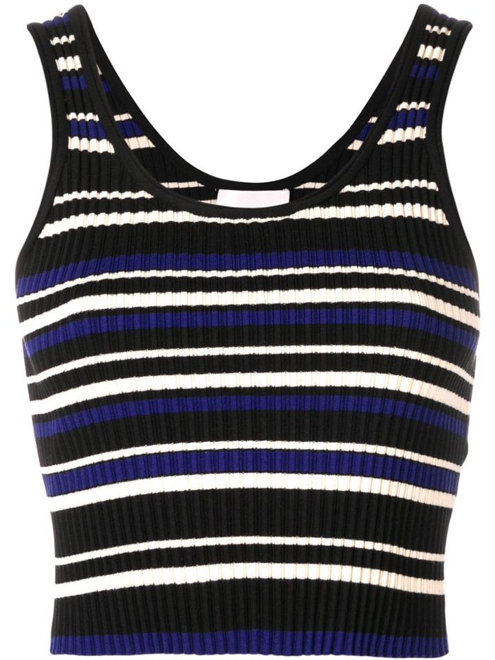3.1 Phillip Lim Striped Rib-knit Top - Blue