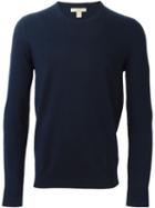 Burberry Elbow Patch Sweater, Men's, Size: Xl, Blue, Merino