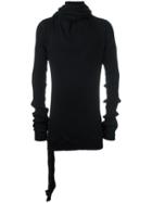 Unravel Project Ribbed Oversized Sweatshirt, Men's, Size: Small, Black, Cotton/cashmere