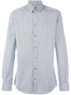 Dolce & Gabbana Striped Shirt, Men's, Size: 42, White, Cotton