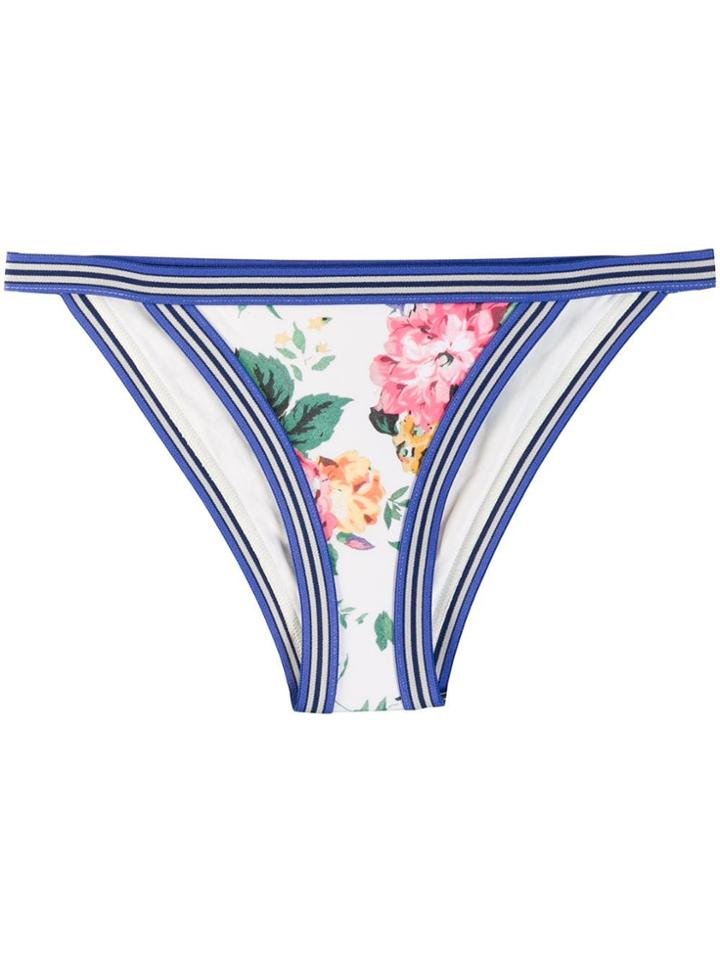 Zimmermann Floral Bikini Briefs - White