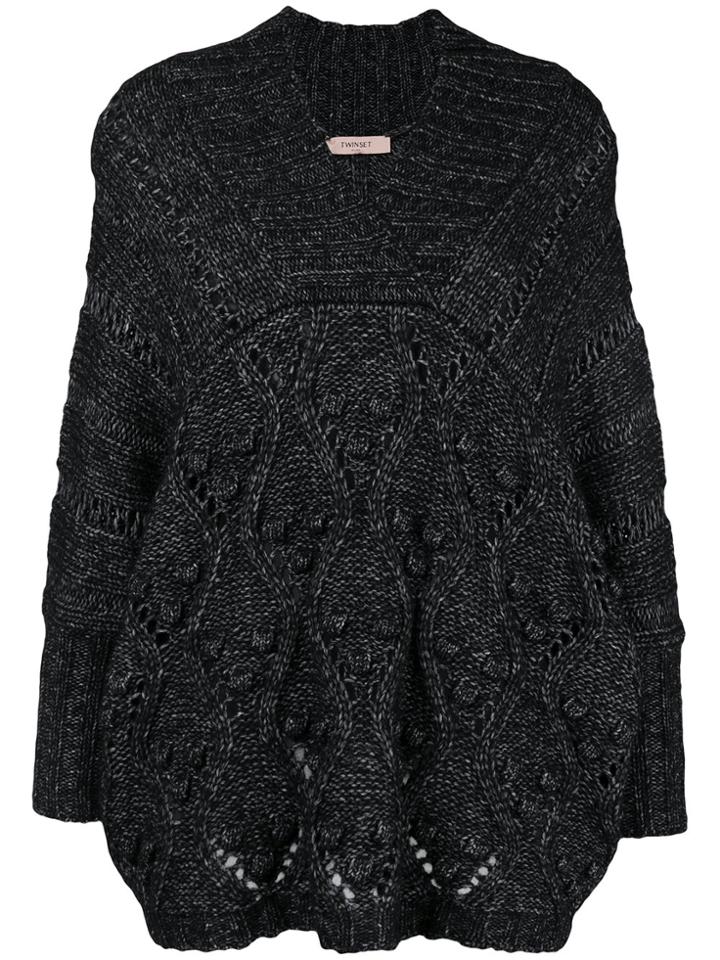 Twin-set Oversized Chunky Knit - Black