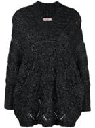 Twin-set Oversized Chunky Knit - Black