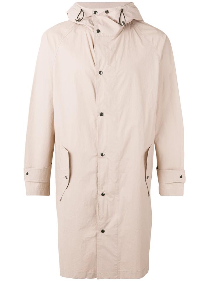 Paul & Joe - Hooded Raincoat - Men - Cotton/polyurethane - S, Pink/purple, Cotton/polyurethane