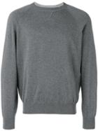 Brunello Cucinelli - Round Neck Jumper - Men - Cotton - 48, Grey, Cotton