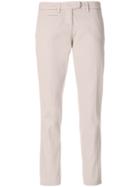 Peuterey Slim Cropped Trousers - Pink & Purple