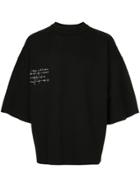 Isabel Benenato Sound Wave Oversized T-shirt - Black