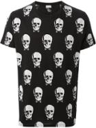 Saint Laurent Skull Print T-shirt, Men's, Size: Small, Black, Cotton