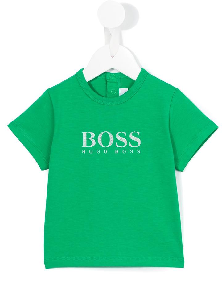 Boss Kids - Print T-shirt - Kids - Cotton - 12 Mth, Green
