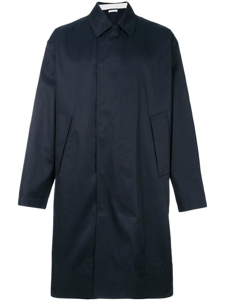 Jil Sander Oversized Single Breasted Coat - Black