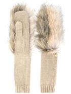 Urbancode Long Knitted Mittens - Neutrals