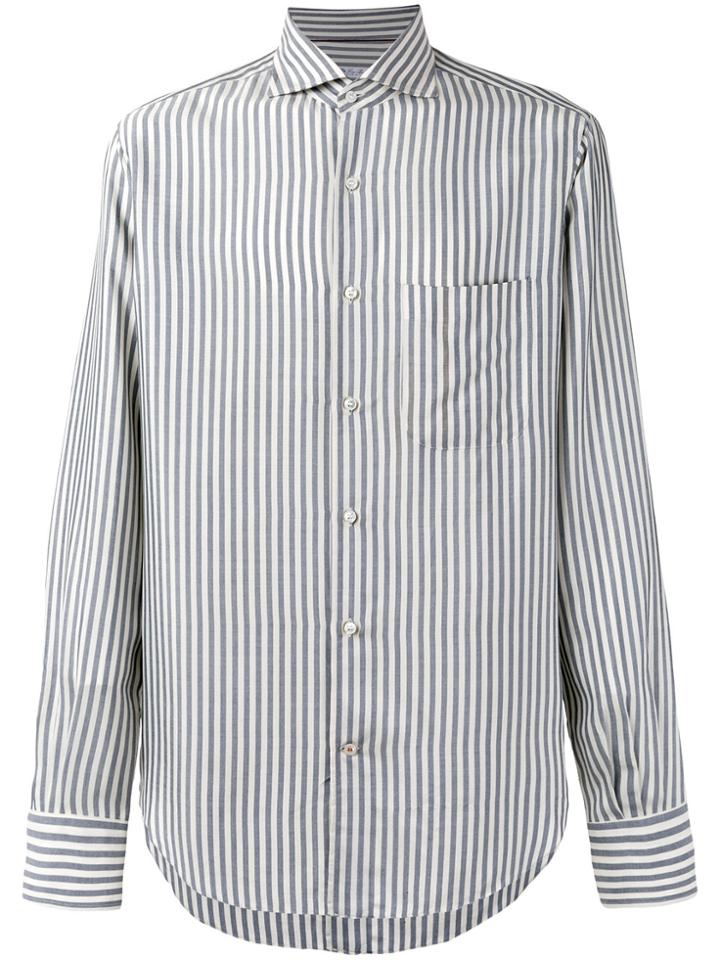 Loro Piana Alain Striped Shirt - White