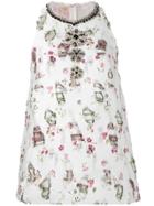 Giambattista Valli Floral Detail Dress - White