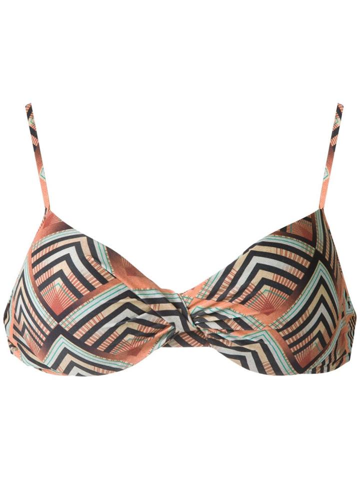 Lygia & Nanny Cassis Printed Bikini Top - Orange