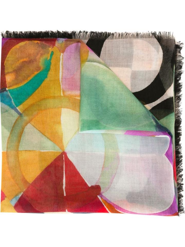 Chanel Vintage Geometric Print Scarf, Women's