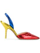 Attico Snake Metal Whips Pumps - Multicolour