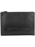 Salvatore Ferragamo Textured Clutch Bag - Black