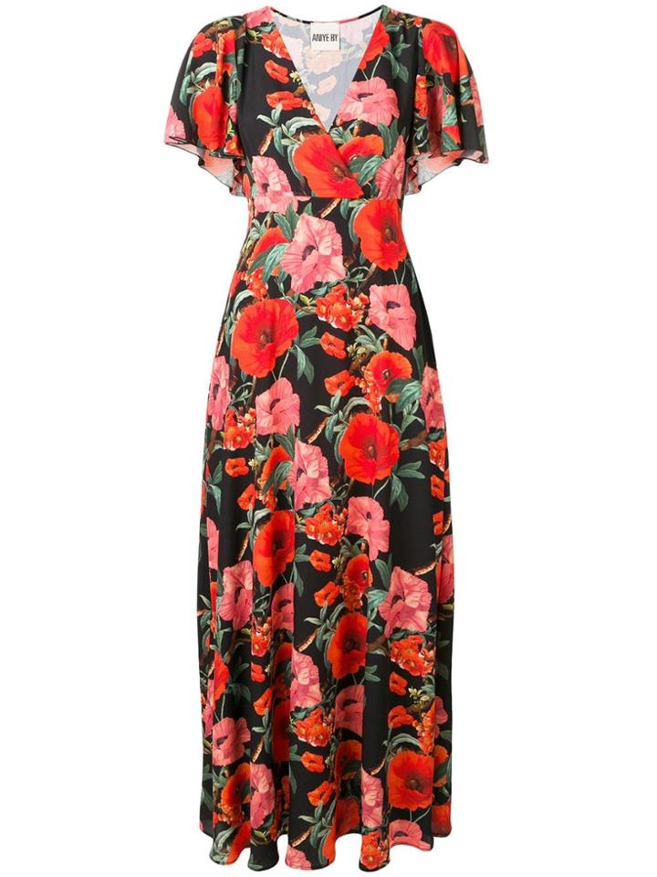 Aniye By Floral Print Long Dress - Black